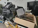 (8) Pallets Office items - misc incl. 12+ typewriters, 3 safes, binders, scanners &#x26; more