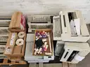 (8) Pallets Office items - misc incl. 12+ typewriters, 3 safes, binders, scanners &#x26; more