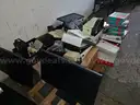 (8) Pallets Office items - misc incl. 12+ typewriters, 3 safes, binders, scanners &#x26; more
