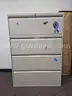 4-drawer lateral cabinet metal - lockable, has key