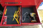 Red US General Tool Cart with Misc Tools
