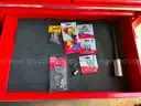 Red US General Tool Cart with Misc Tools