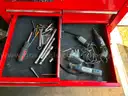 Red US General Tool Cart with Misc Tools