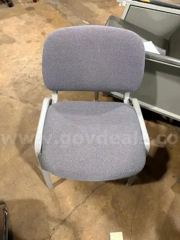 Grey office chair.
