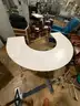 White half Circle Desk