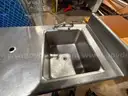 Stainless Steel Counter with Integrated Sink