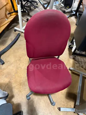 Red Upholstered Office Chair