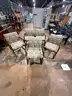 Lot of 8 Upholstered Wooden Armchairs