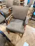 Lot of 8 Upholstered Guest Chairs – Mixed Metal and Wood Frames