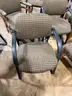 Lot of 8 Upholstered Guest Chairs – Mixed Metal and Wood Frames