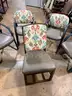 Lot of 8 Upholstered Guest Chairs – Mixed Frames, Patterned Backs