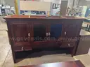 Office Desk Hutch with Cabinet light
