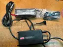 Lot of 5 Panasonic Toughbook CF-33s with docks, keyboards, and power supplies