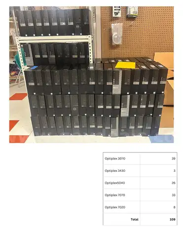 Dell Desktop Computer Lot 109