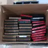 Lot: Die cut stencils and holders