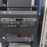 LOT: 2 Audio racks with Amps / Blades