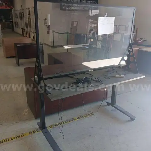 Clear lighted  White Board and Lift desk