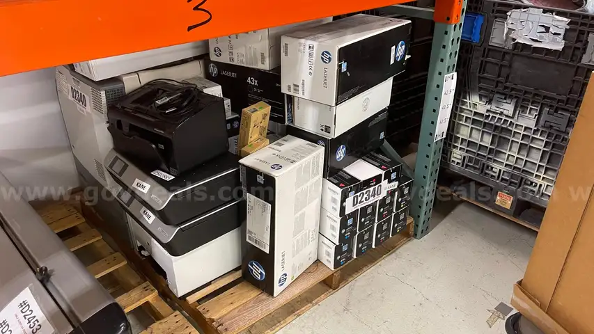 Lot: Printers and Ink Cartridges Various - Untested
