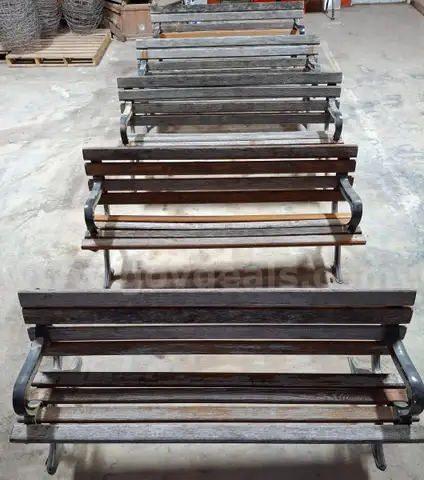 Hardwood / Metal Benches