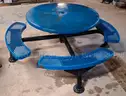Round Coated Metal Picnic Tables