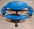 Round Coated Metal Picnic Tables