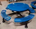 Round Coated Metal Picnic Tables