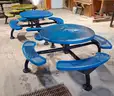 Round Coated Metal Picnic Tables