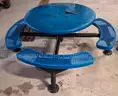 Round Coated Metal Picnic Tables