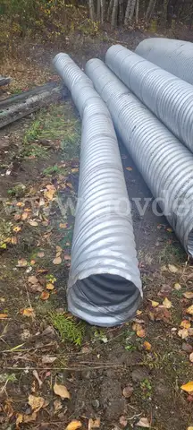 15&#x22; Galvanized Metal Culvert Pipe