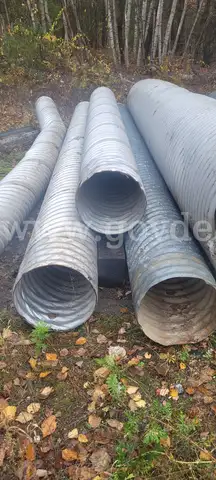18&#x22; Galvanized Metal Culvert Pipe