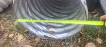 18&#x22; Galvanized Metal Culvert Pipe