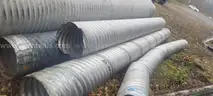 18&#x22; Galvanized Metal Culvert Pipe