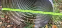 24&#x22; Galvanized Metal Culvert Pipe