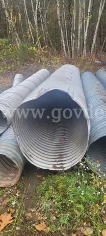 36&#x22; Galvanized Metal Culvert Pipe