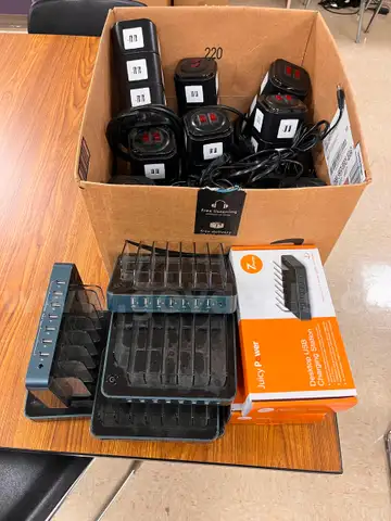 Lot of USB Charging Stations