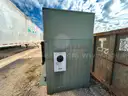 Electric Company Green Metal Transformer Enclosure
