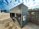 Electric Company Green Metal Transformer Enclosure