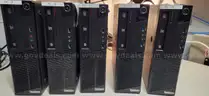 Lot of 5 Lenovo ThinkCentre Desktop PCs