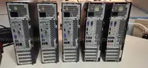 Lot of 5 Lenovo ThinkCentre Desktop PCs