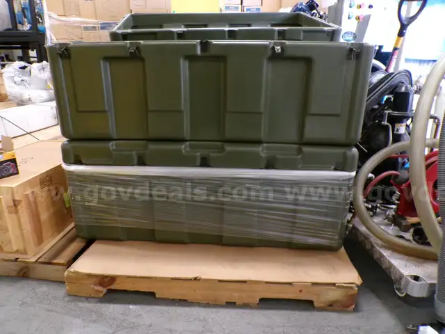 Large Green Pelican Cases - 2 Qty