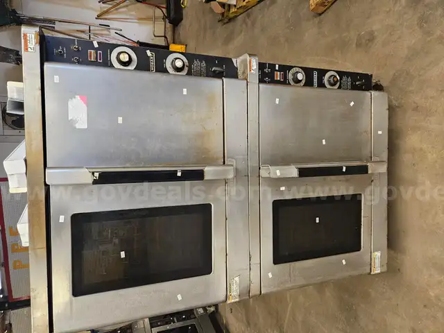 2- HOBART double door Natural Gas ovens