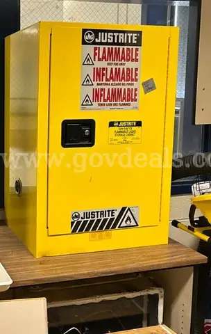 Flammable Fire Cabinet-Yellow