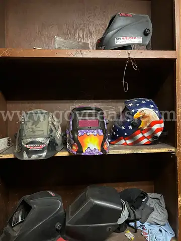 Lot of Welding Helmets