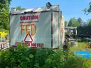 Leaf Vacuum Trailer &#x26; Leaf Box - Parts Missing