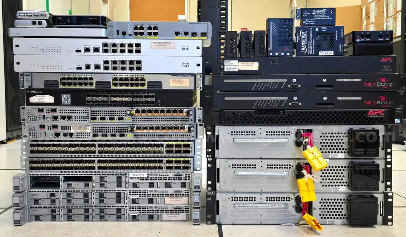 Switches, Routers, Merakis, Hubs, Transition Networks, NetBotz, and UPS&#x27;s