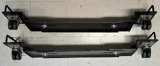 Two Bookcases, Filing Cabinet, Vacuum Cleaner, and Rack Movers