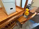 2 Wooden Tables &#x26; 4 Dining Chairs