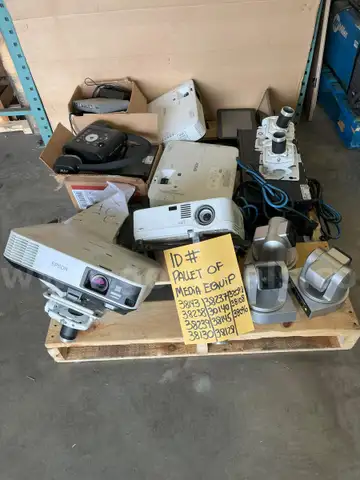 Pallet of Media Equipment