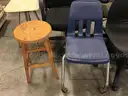 7 chairs and 1 stool