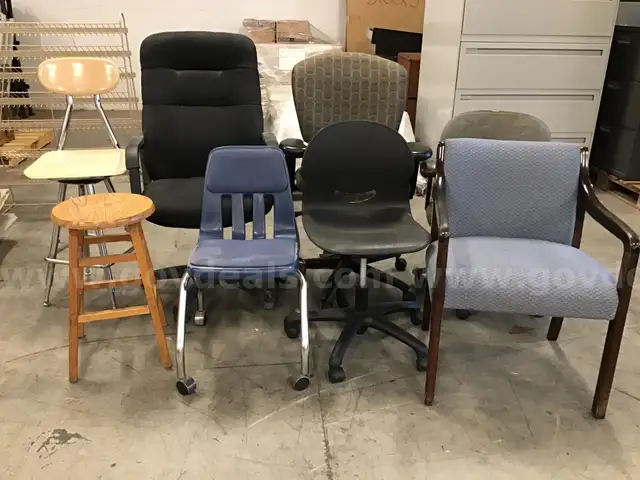 7 chairs and 1 stool